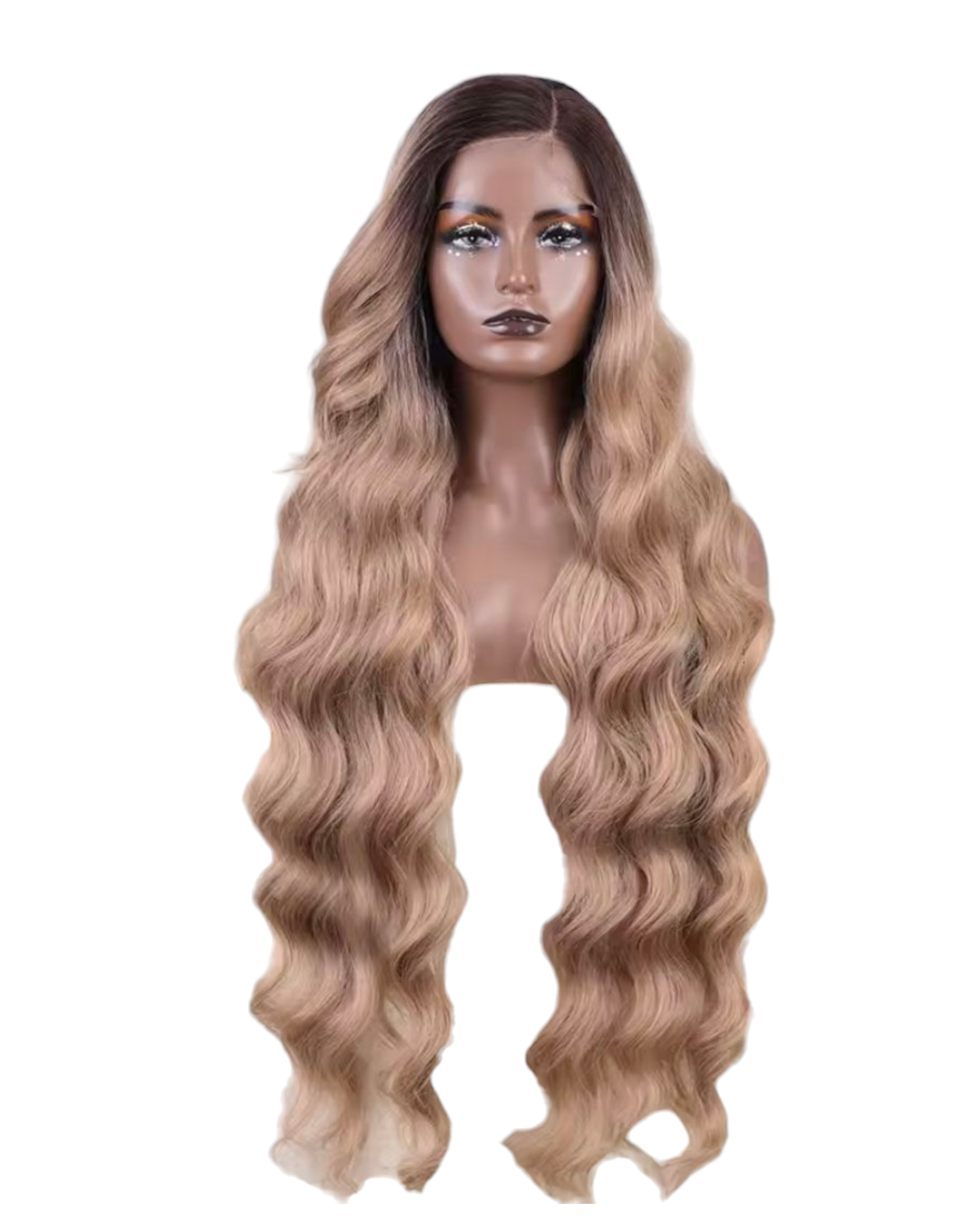 Blonde 34 Inch C Part Lace Front Wig. Dollie