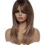 Golden Brown Face Framing Layered Wig. Ally