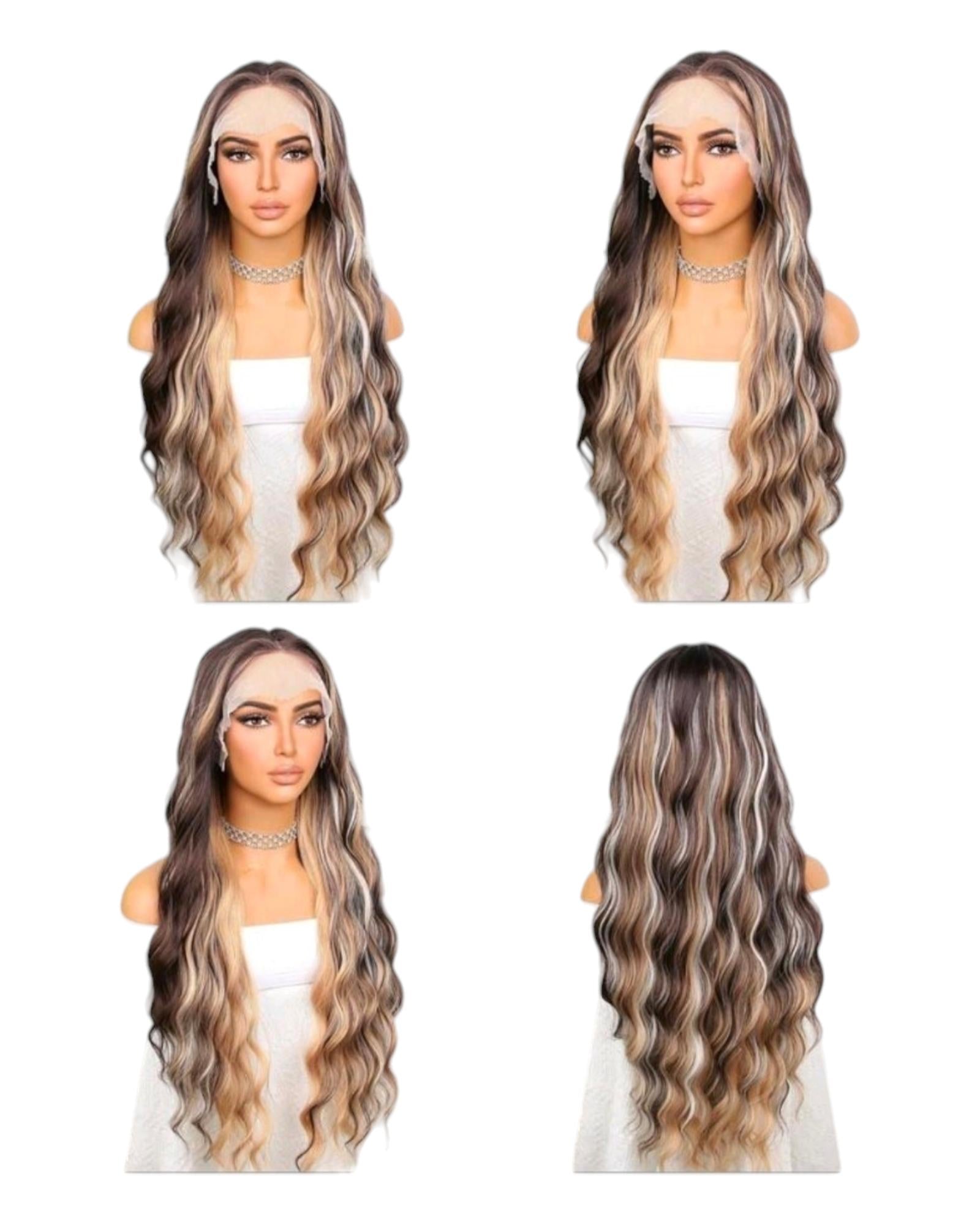 Assisi. Blonde Brown Lace Front Wig.