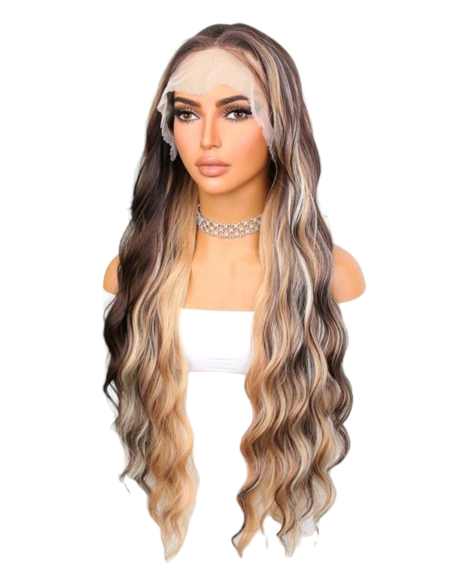 Assisi. Blonde Brown Lace Front Wig.