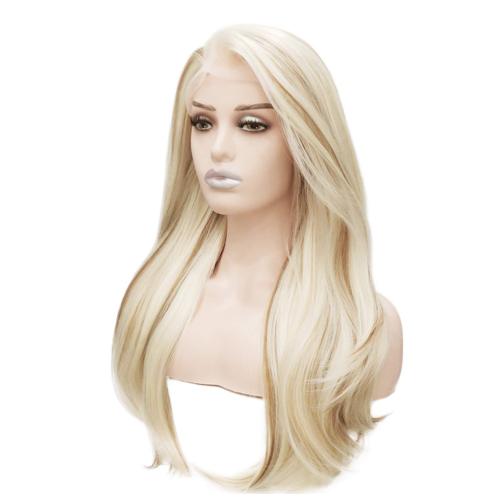 Blonde Highlights Lace Front Wigs Long Blonde Wigs Celebwigs 1812