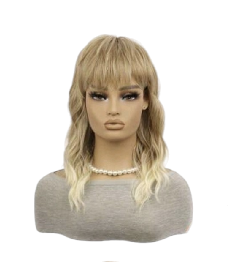 Rock Chick Glam Mullet Wig - Blonde Bombshell Edit. Miley wig.