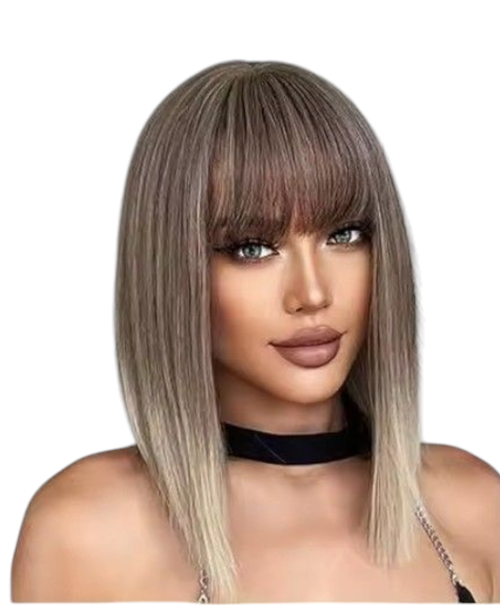 Ombre Ashy Blonde Bob Wig. Zakia
