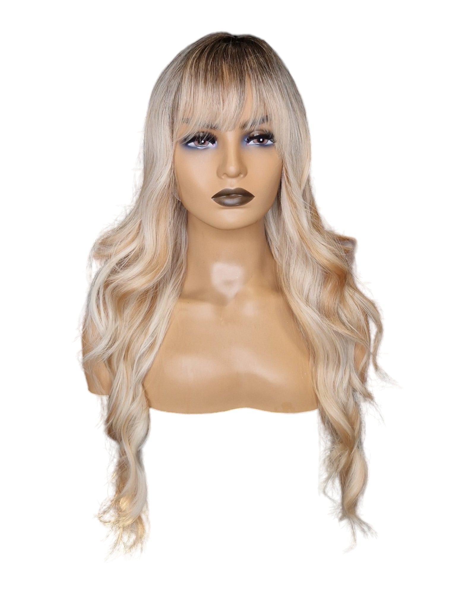 Long blonde 70s on sale wig