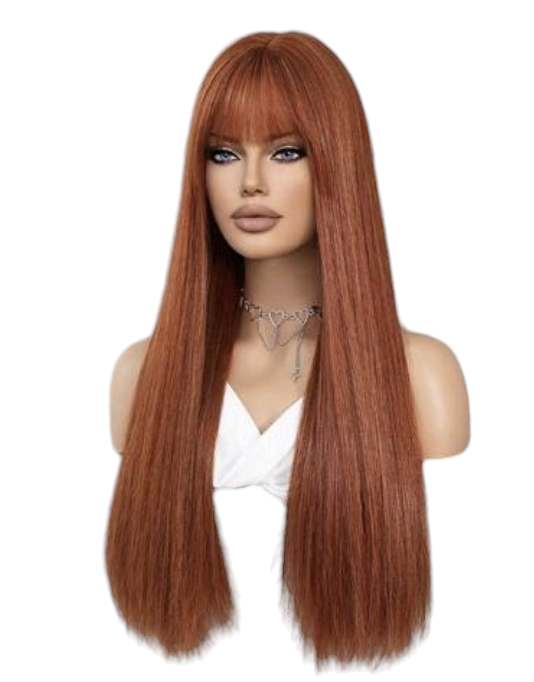 Ginger Razor Cut Straight Long Wig. Jossie