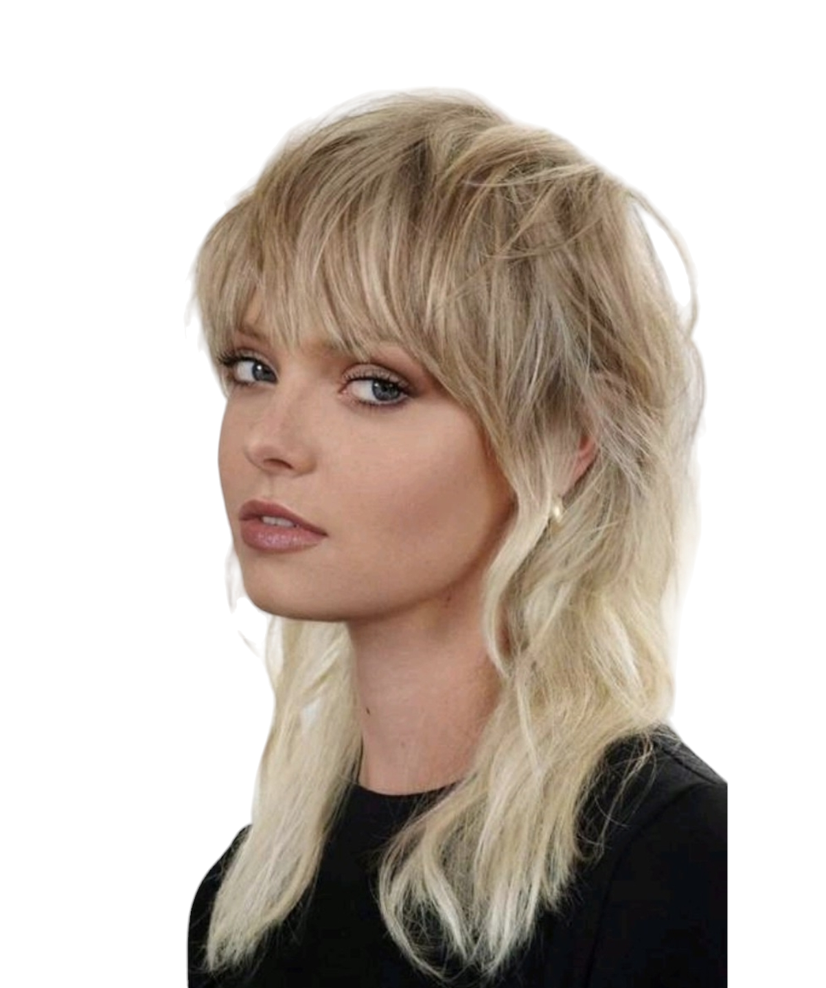 Rock Chick Glam Mullet Wig - Blonde Bombshell Edit. Miley wig.