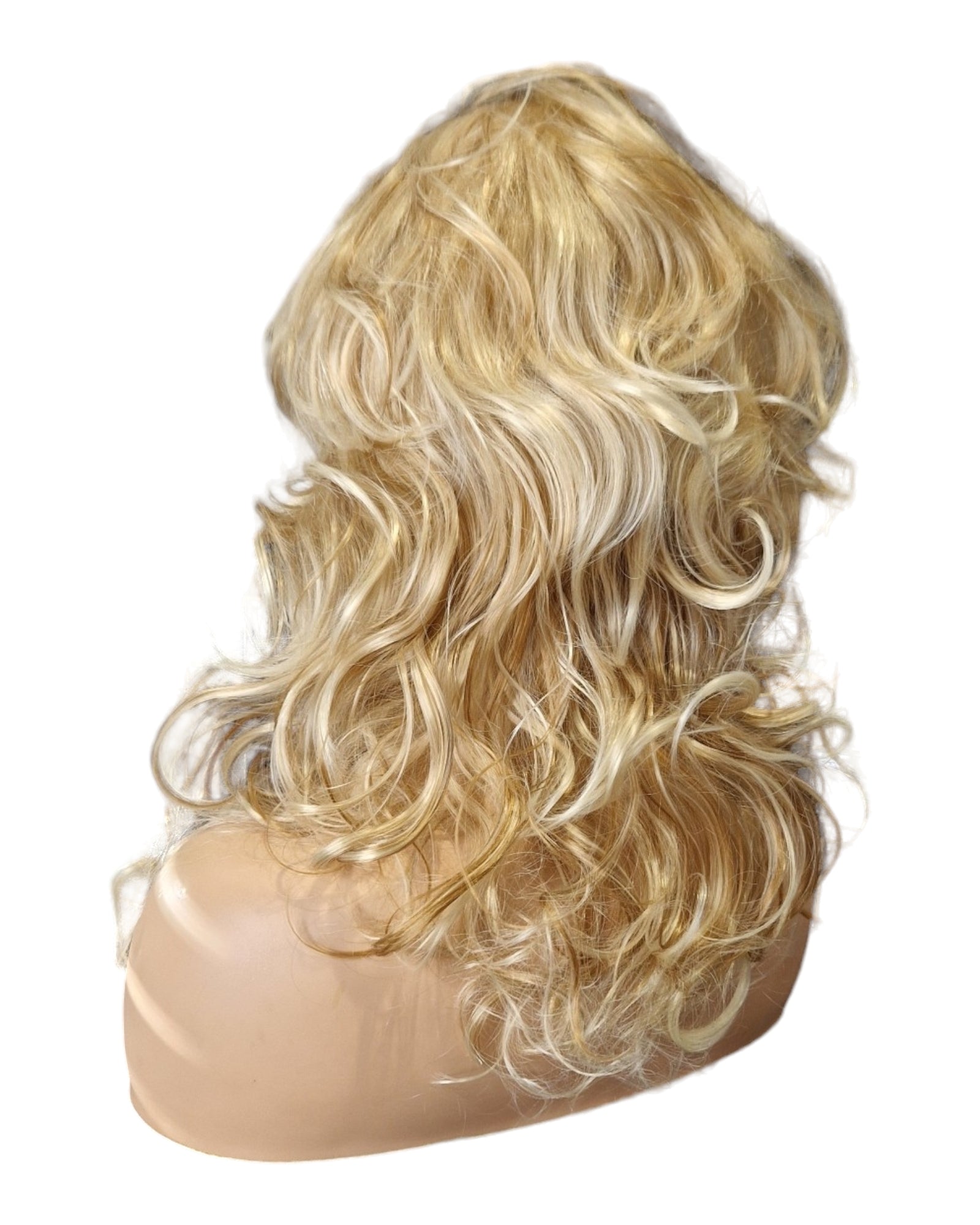 Blonde Dolly Curly Style Wig. Wren