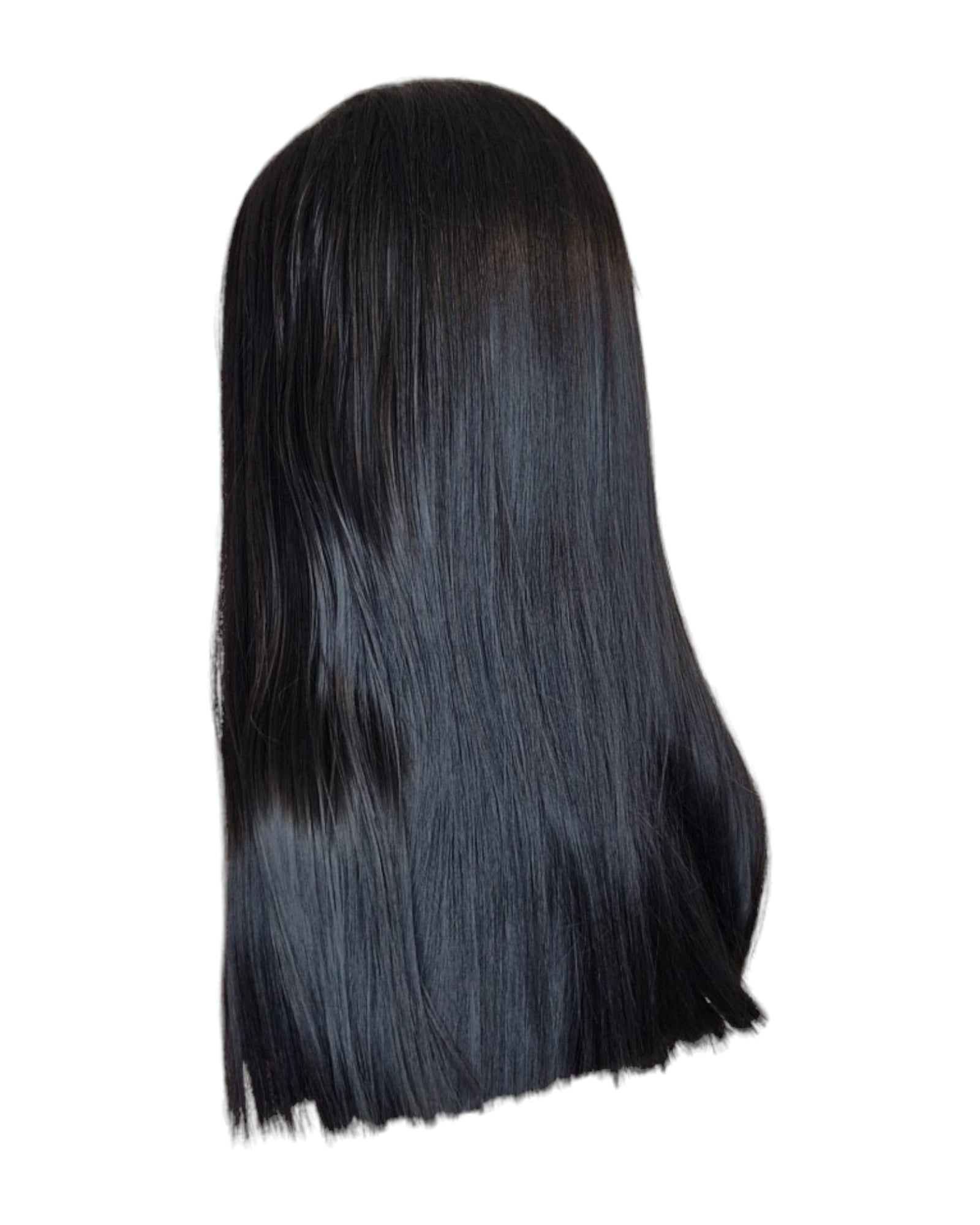 Straight Long Black Lace Front Wig. Zelie