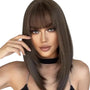 Brown Long Bob Style Kaia Wig