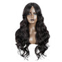 Black Brown Middle Part Wavy Wig. Wendi