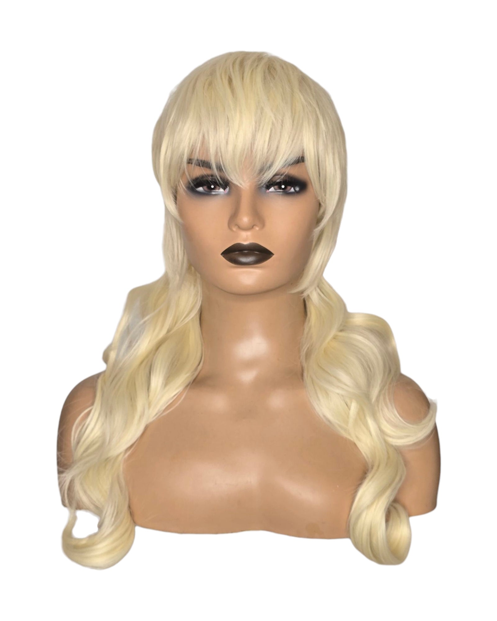 Blonde Rock Chick Shag Mullet Wig. Miley X wig.