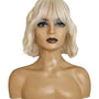 Blonde Wavy Bob Wig. Sable.