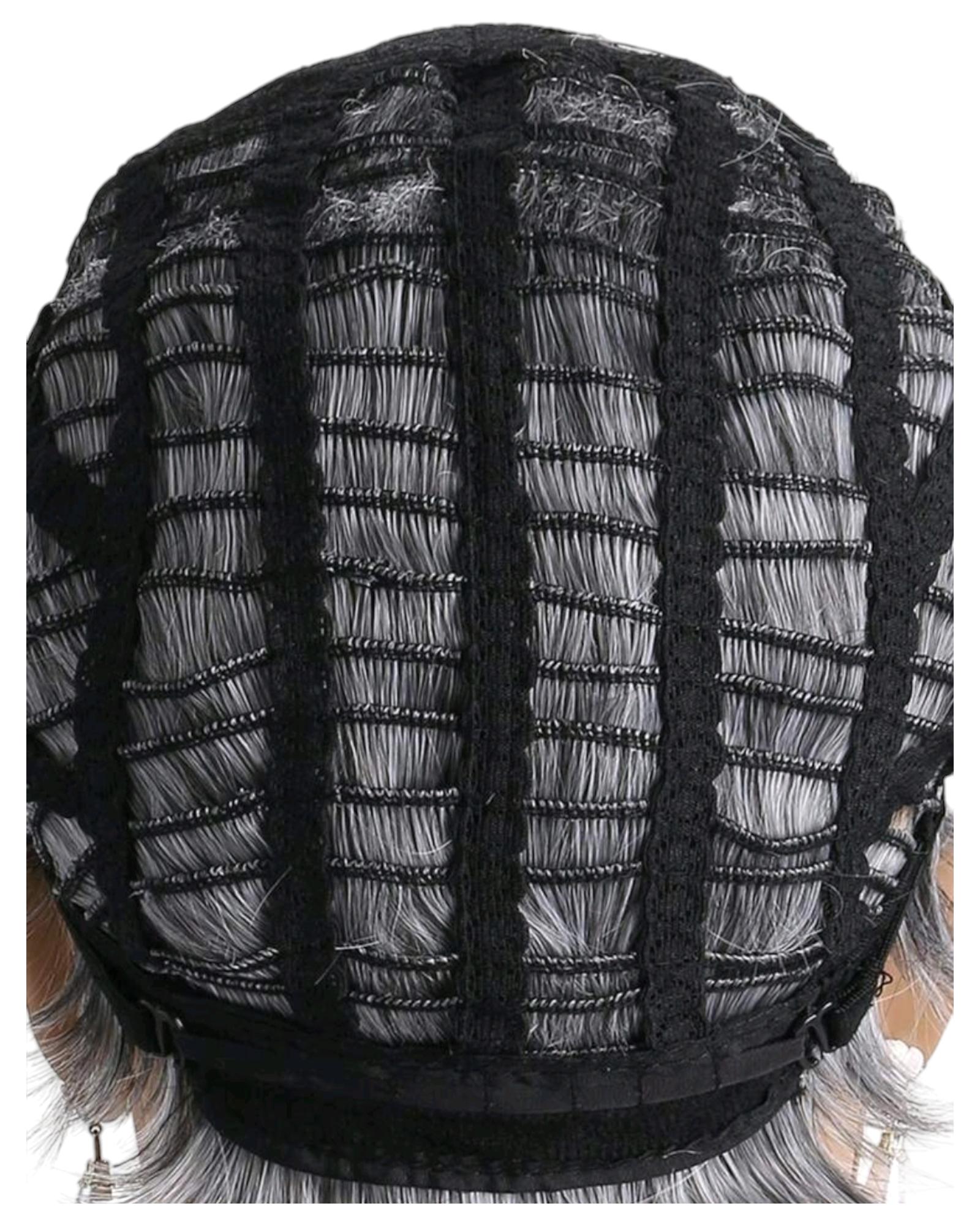 Grey Short Lightweight Wig. Imri