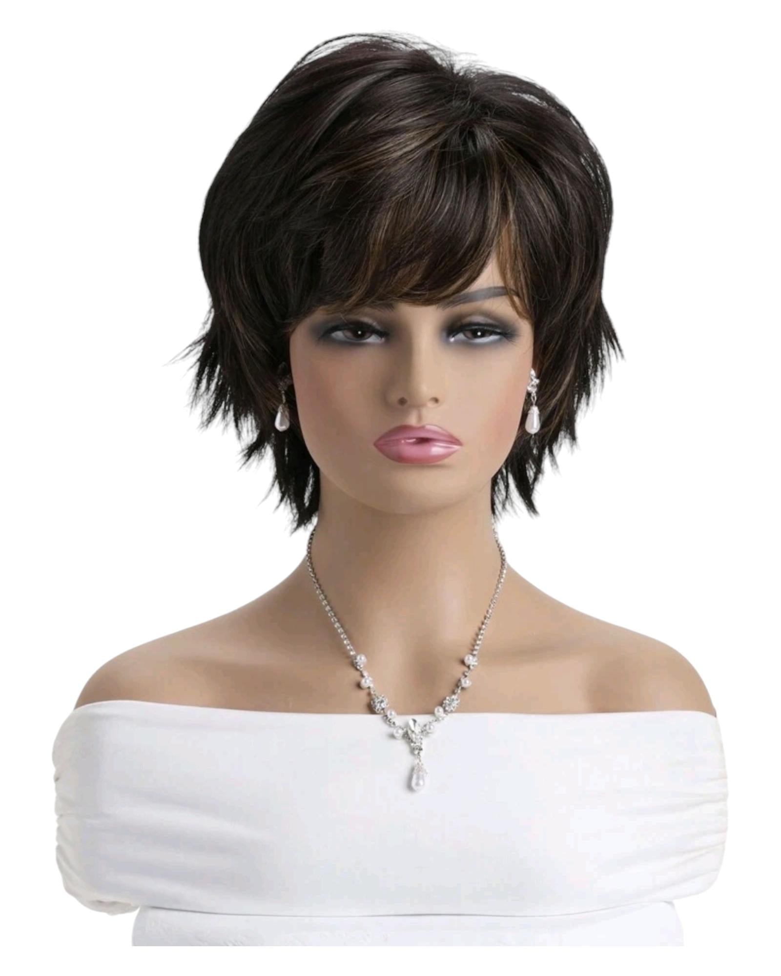 Short, Chic Choppy Wig. Louisa