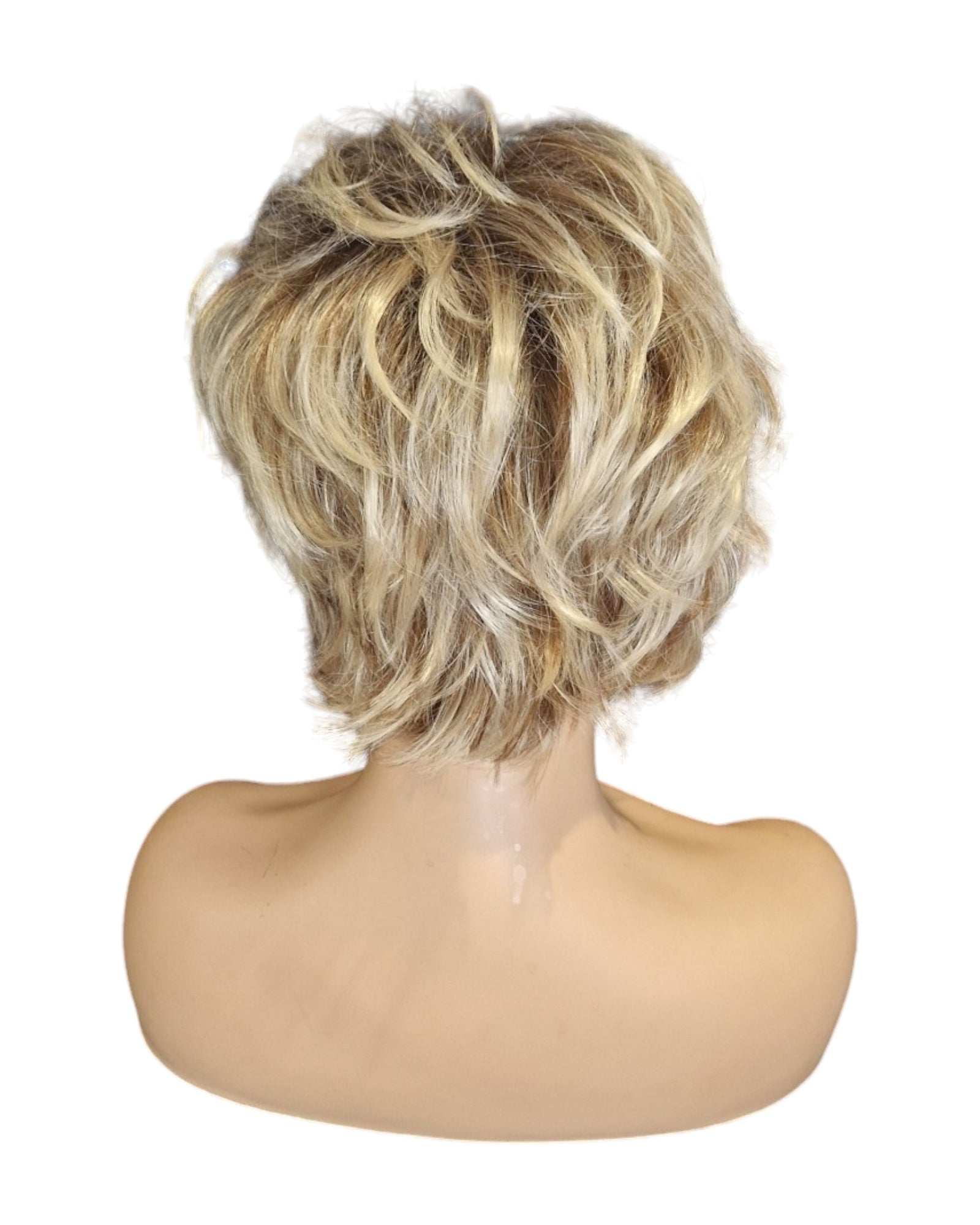 Short Urchin Toasted Blonde Wig. Sophie