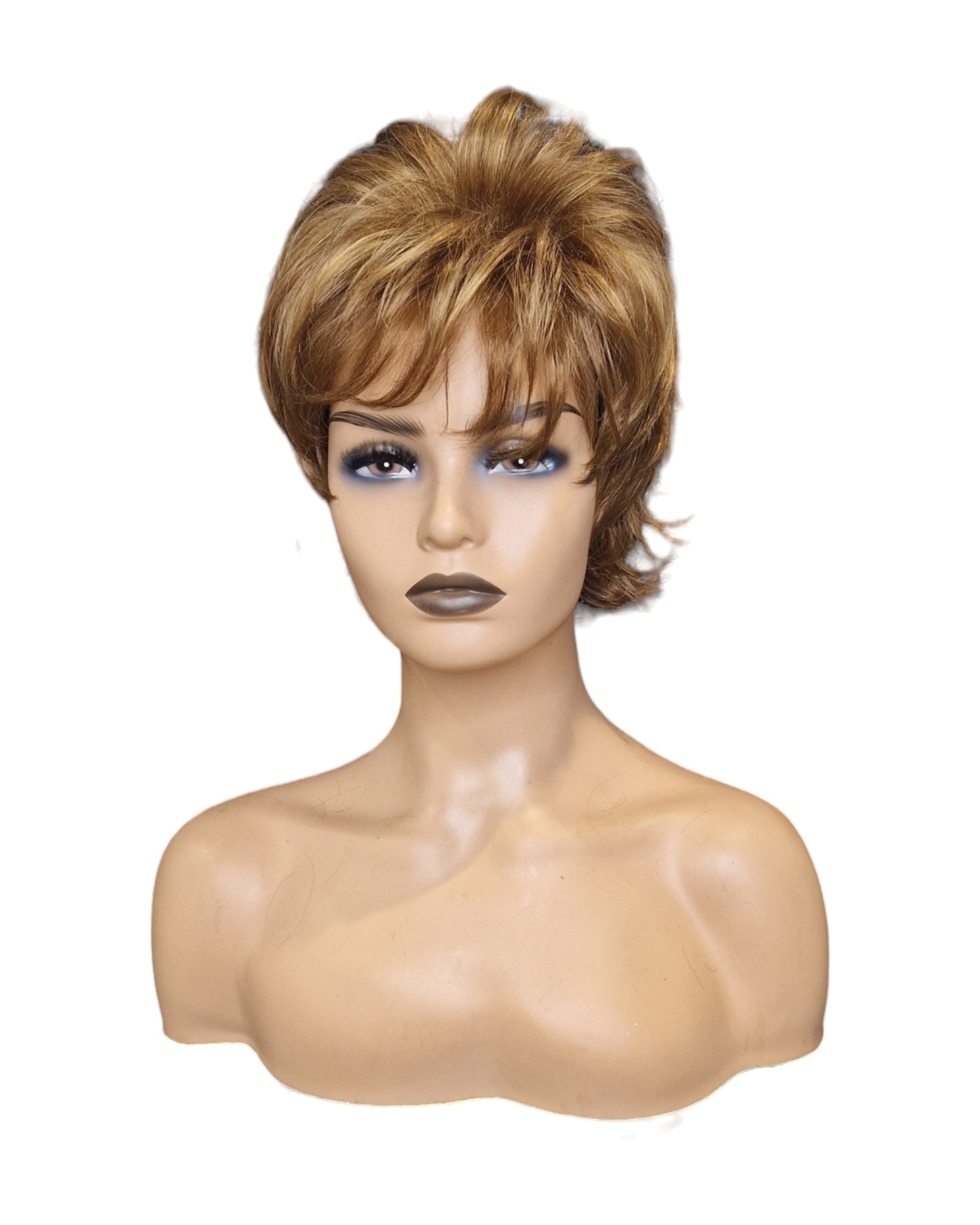 Honey Blonde Urchin Cut Wig. Sophie