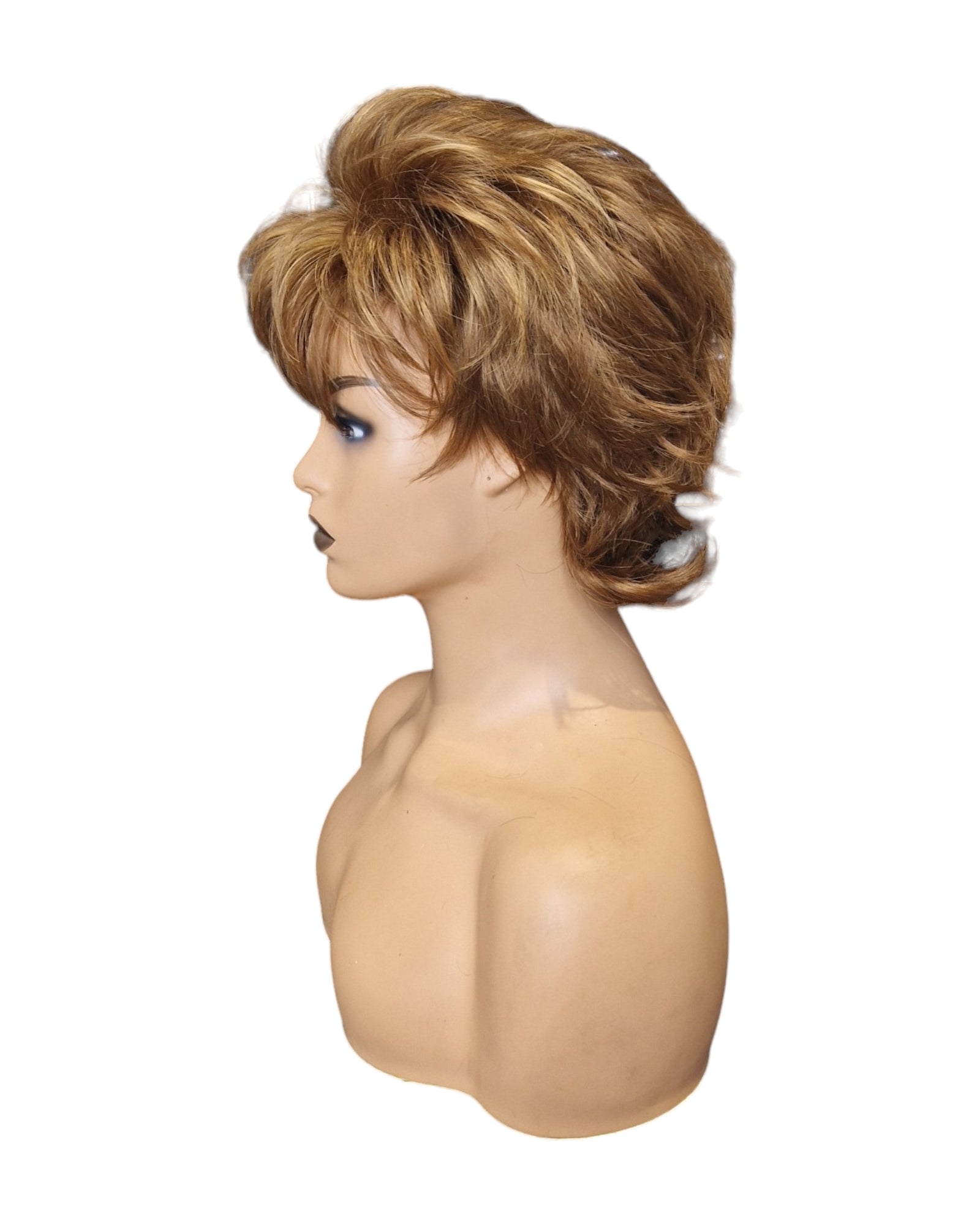 Honey Blonde Urchin Cut Wig. Sophie