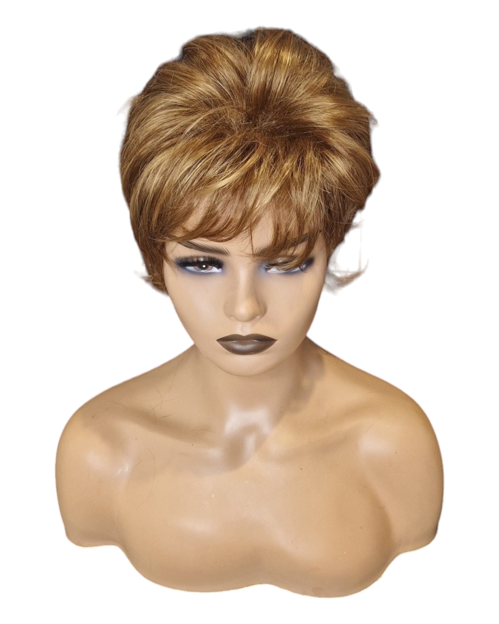Honey Blonde Urchin Cut Wig. Sophie