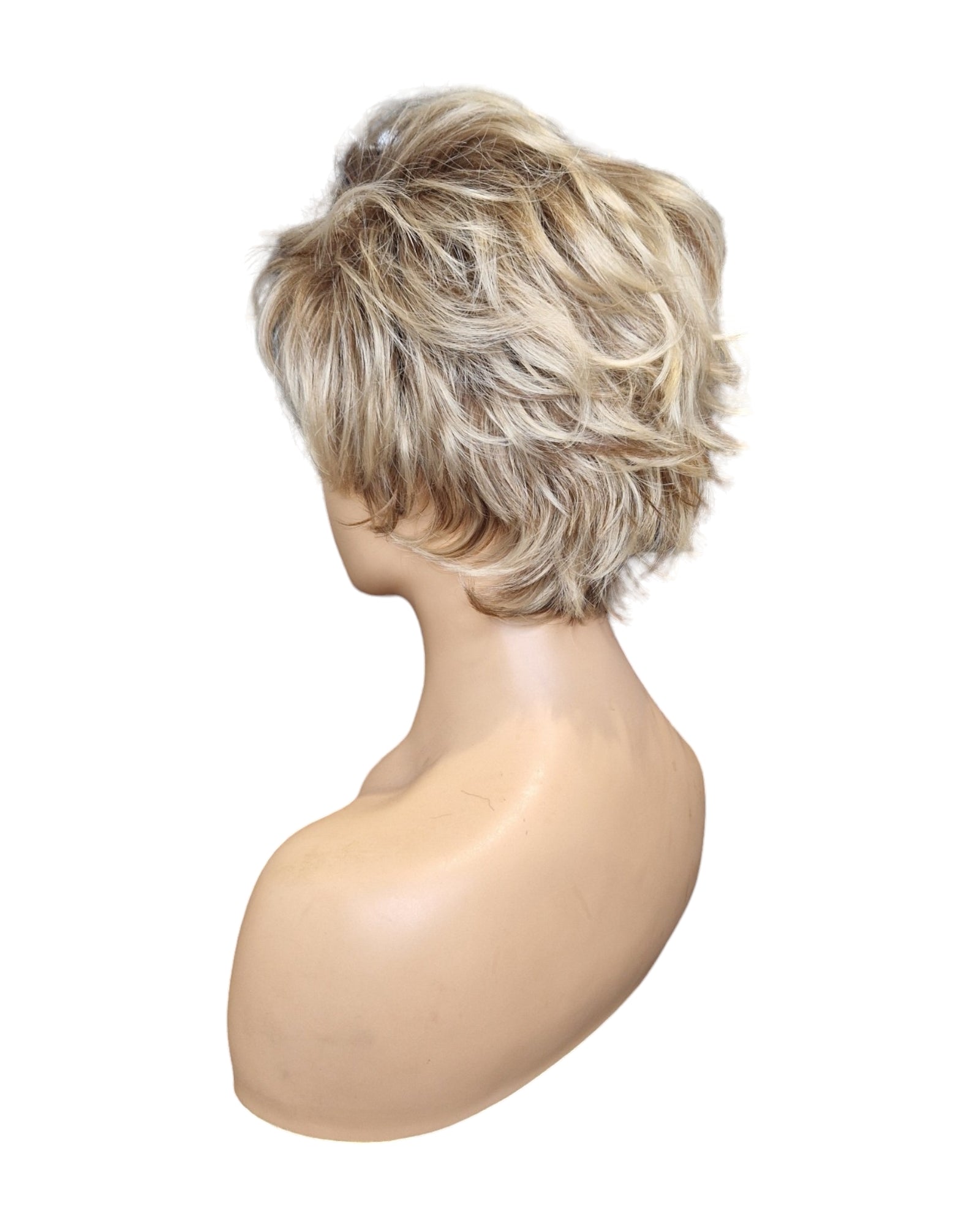 Short Urchin Toasted Blonde Wig. Sophie