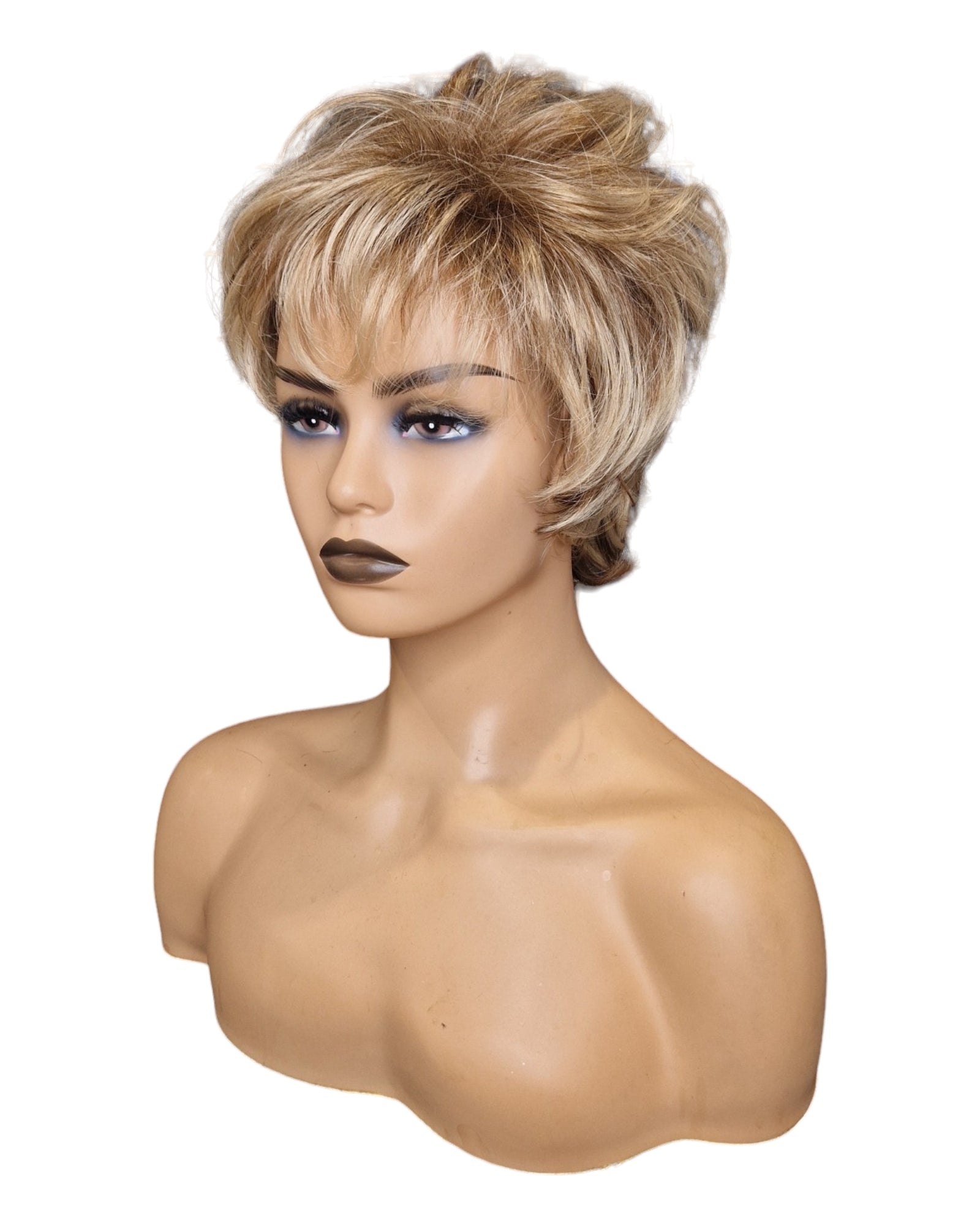 Short Urchin Toasted Blonde Wig. Sophie