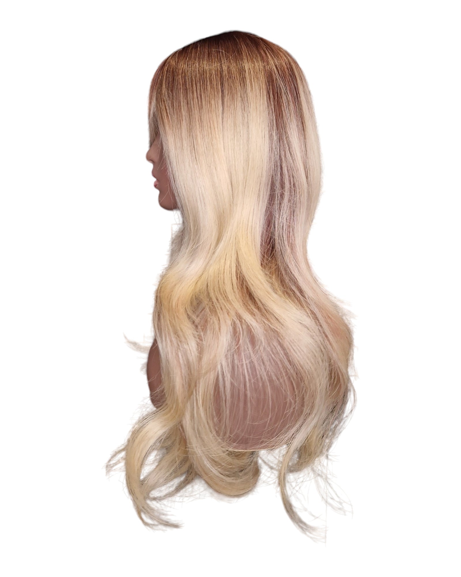 Wavy Long Blonde Brown Wig. Thea