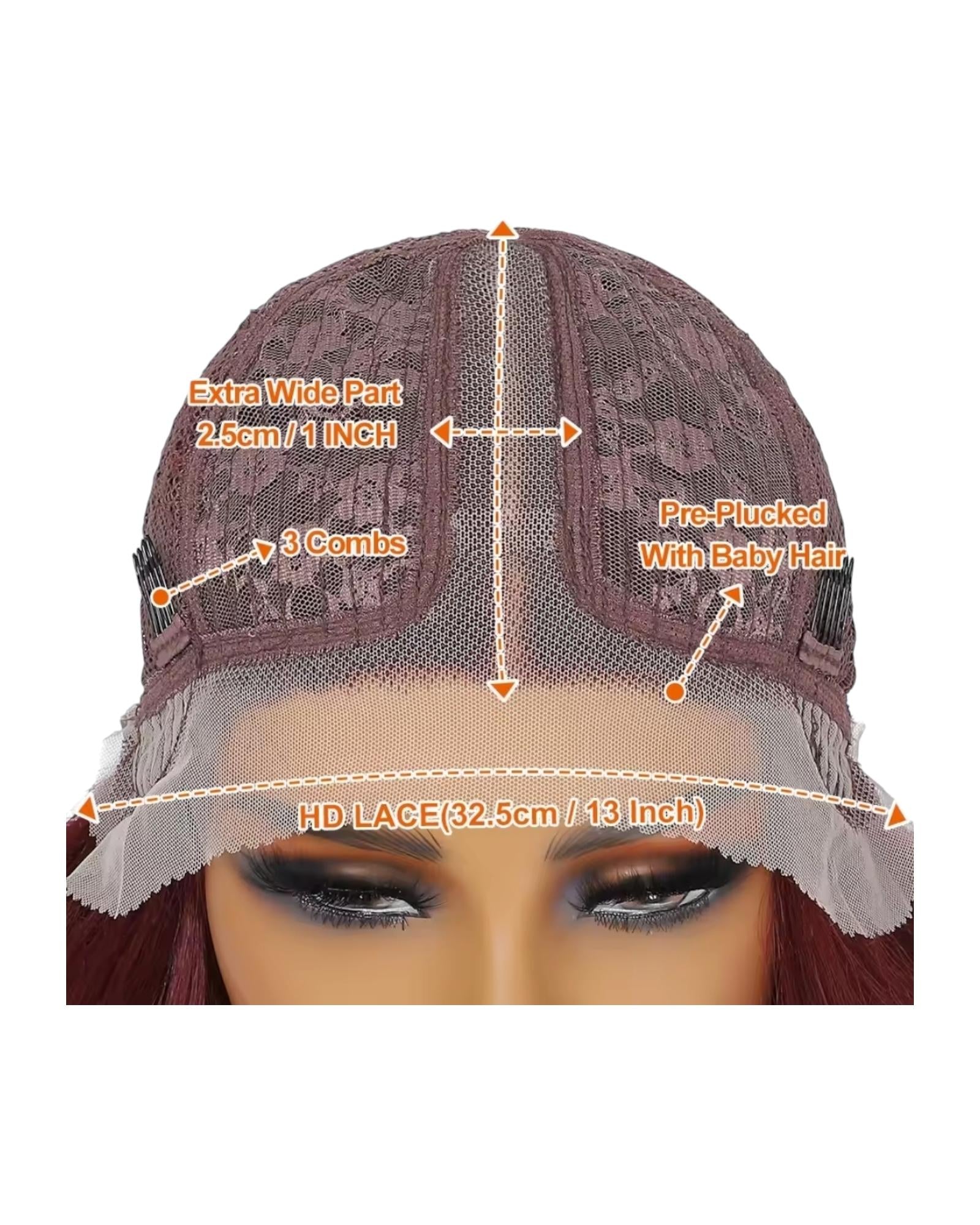 Light Brown Curly Lace Front Wig. Zena