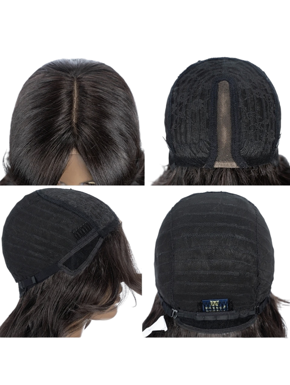 Black Brown Middle Part Wavy Wig. Wendi