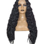 T Part Natural Curl Lace Front Black Wig. Starlet.