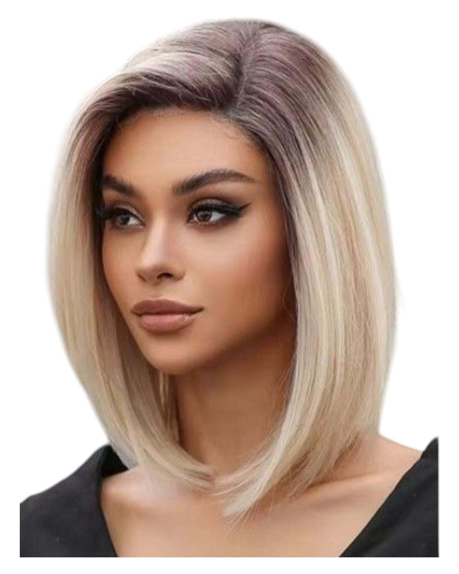 Blonde Lace Front Bob Wig. Courtney