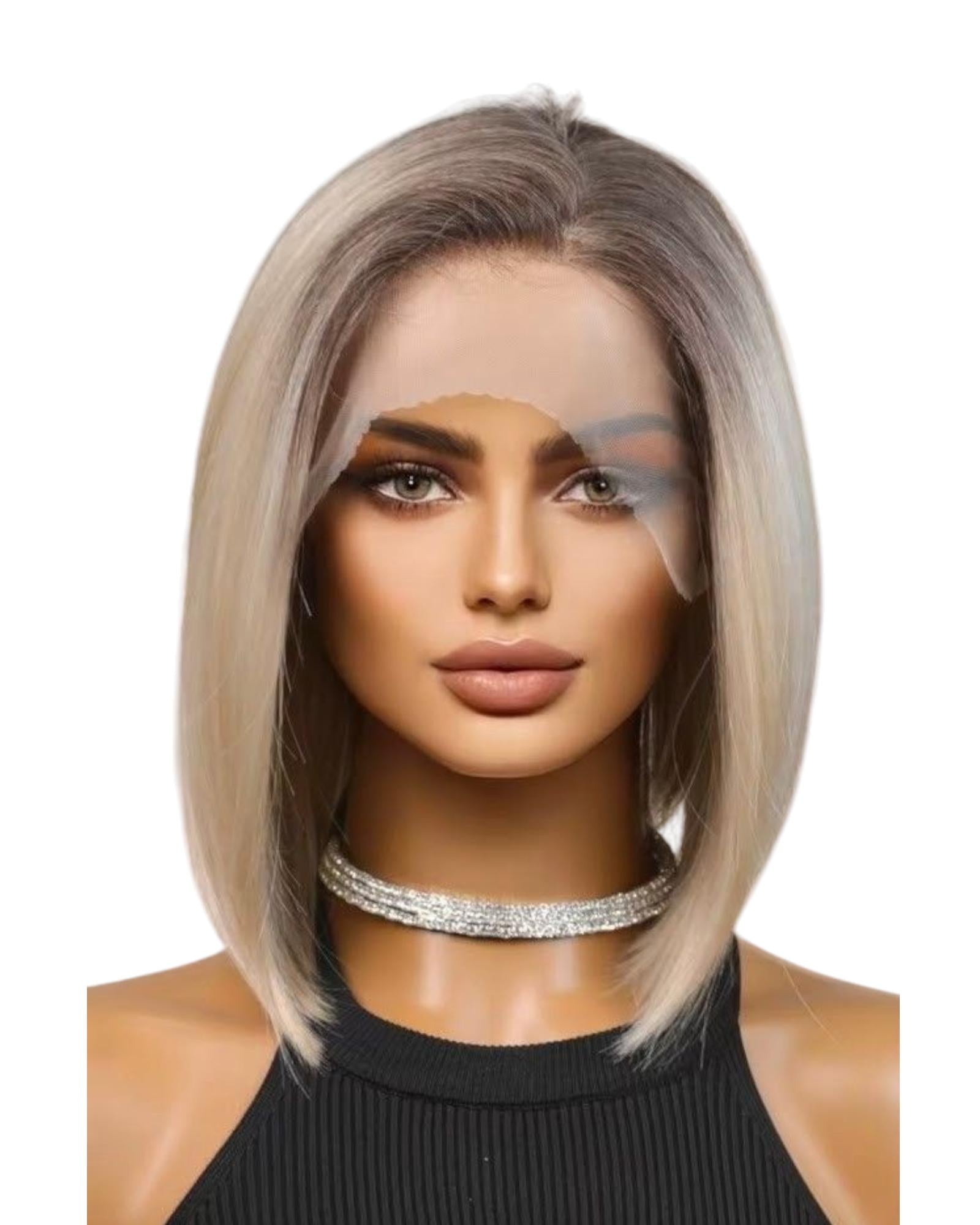 Blonde Lace Front Bob Wig. Courtney