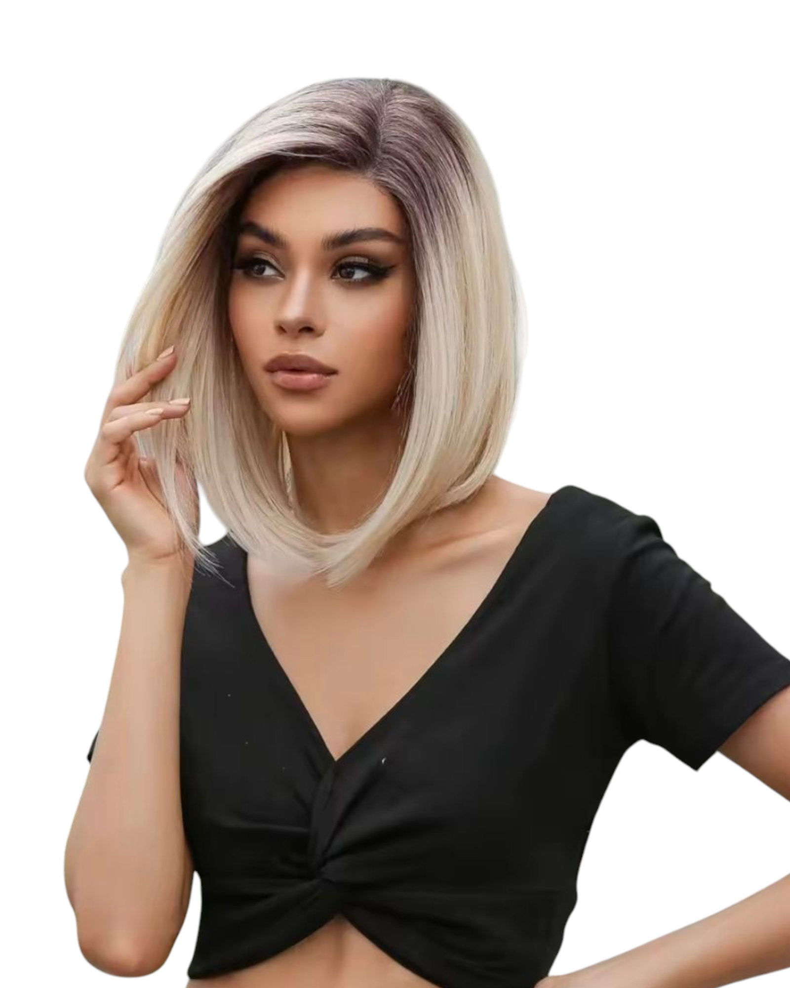 Blonde Lace Front Bob Wig. Courtney