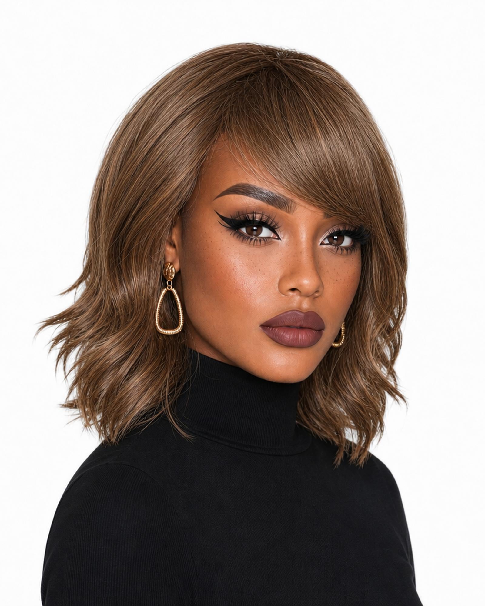 Autumn Blonde Wavy Bob Style Wig. Abbi