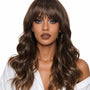 Mid Brown Long Wavy Wig. Abigail