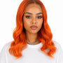 Orange Ombre Lace Front Wig. Sari