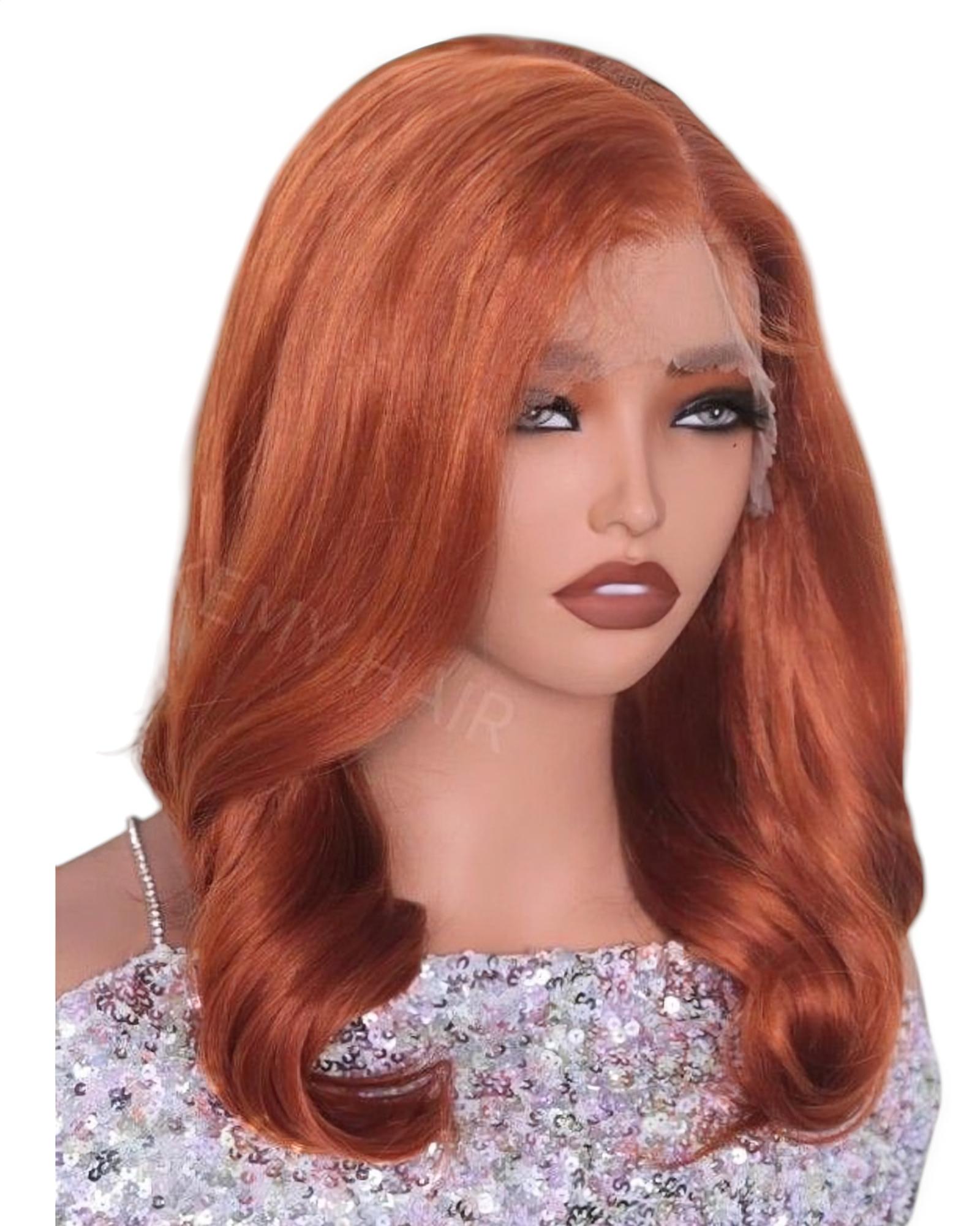 Rust Ginger Lace Front Wig. Brye