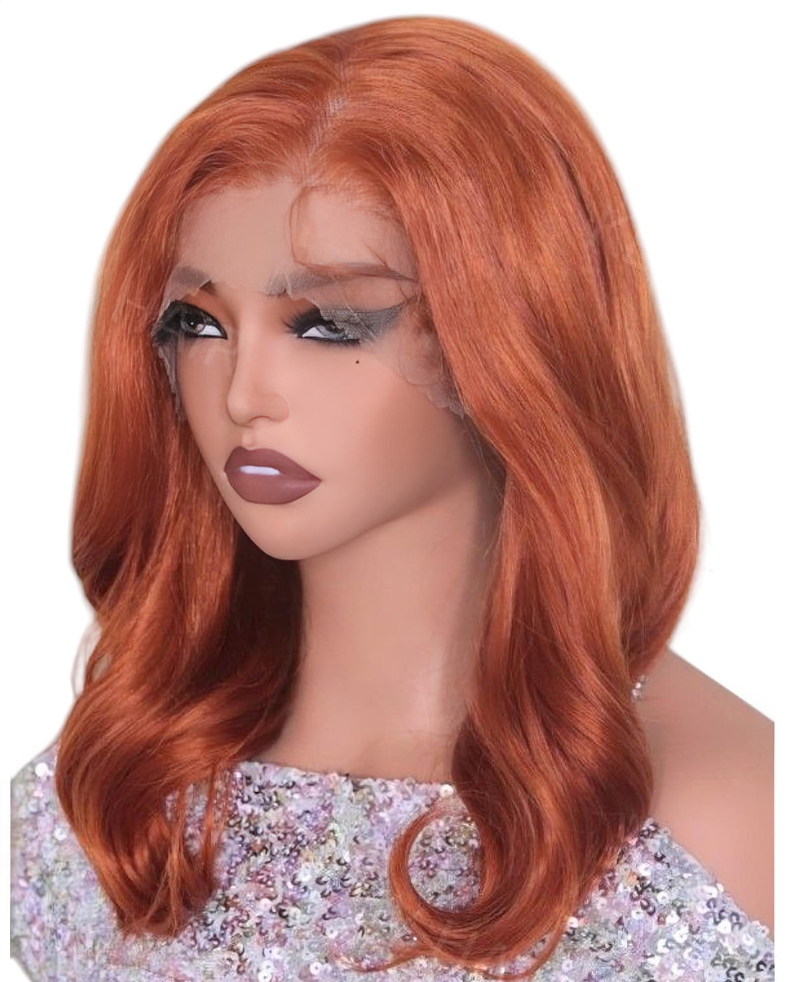 Rust Ginger Lace Front Wig. Brye