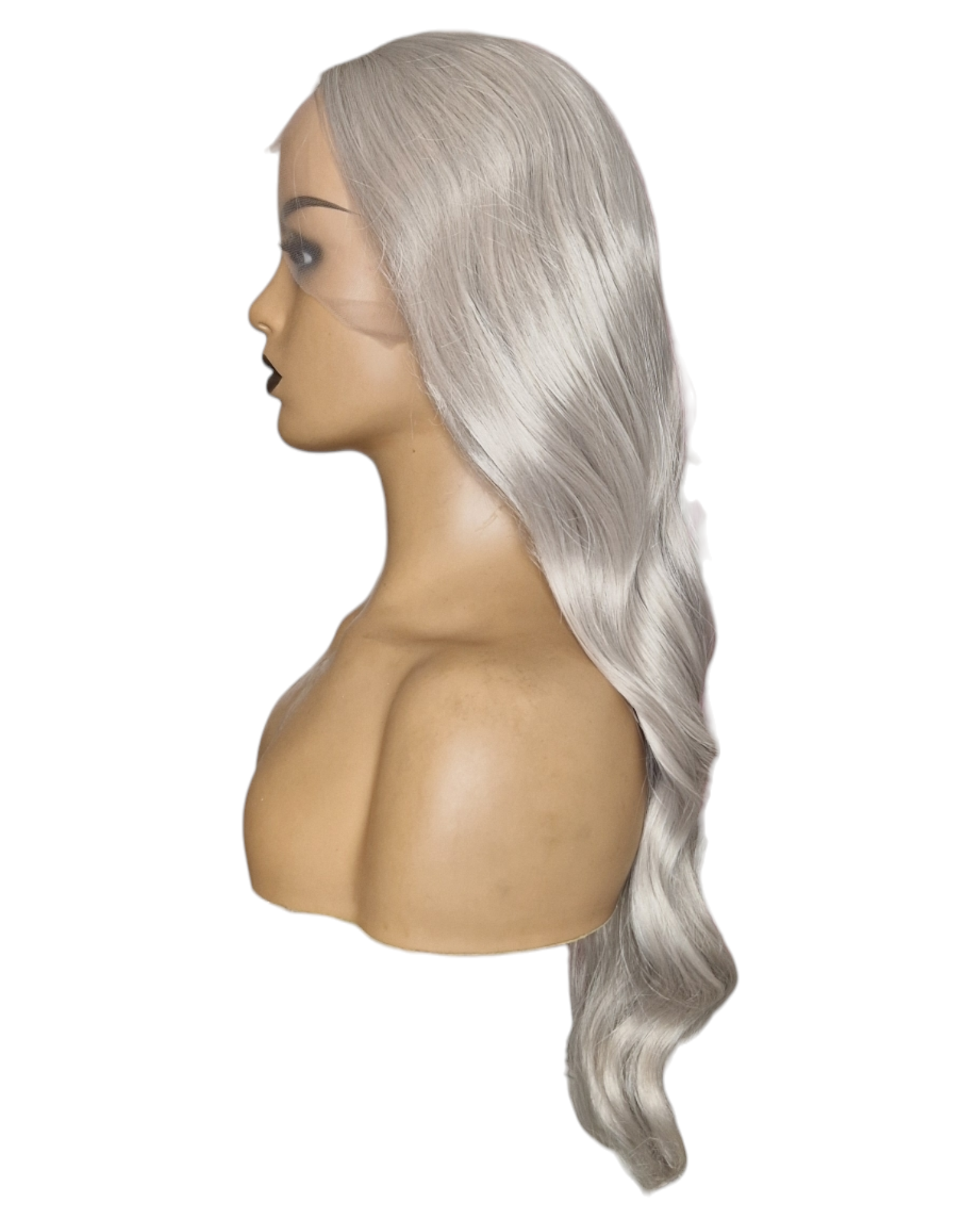 Platinum Steel Blonde Long Lace Front Wig. VidaX