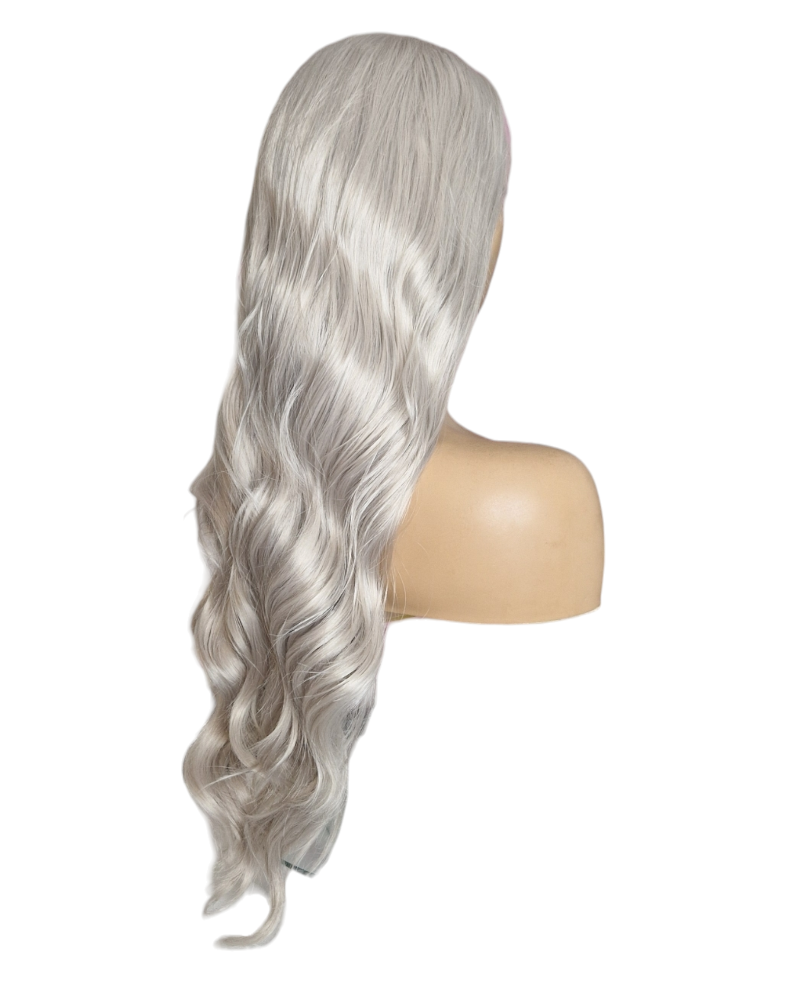 Platinum Steel Blonde Long Lace Front Wig. VidaX