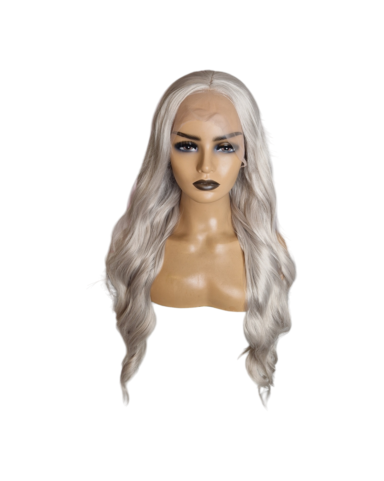 Platinum Steel Blonde Long Lace Front Wig. VidaX