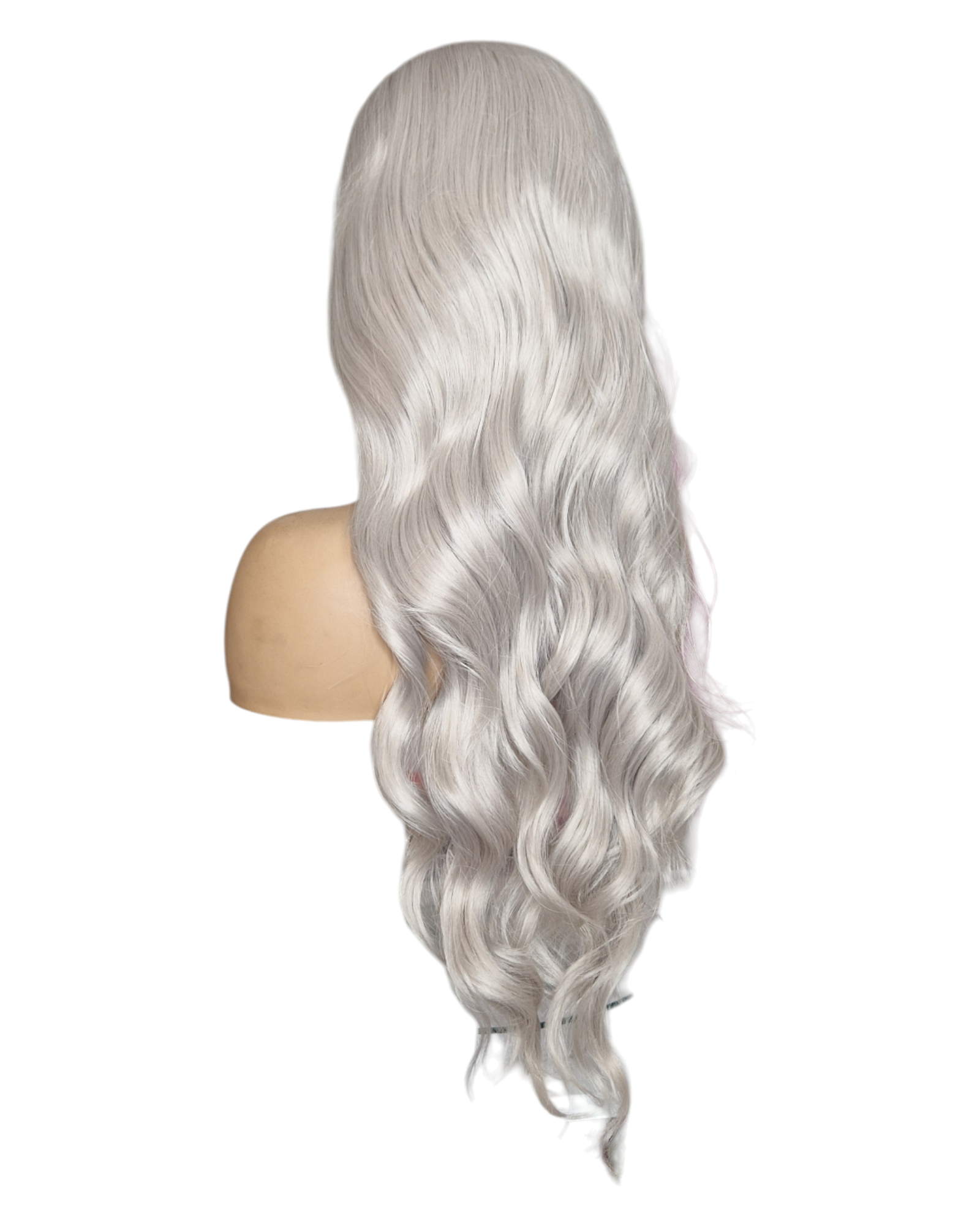 Platinum Steel Blonde Long Lace Front Wig. VidaX
