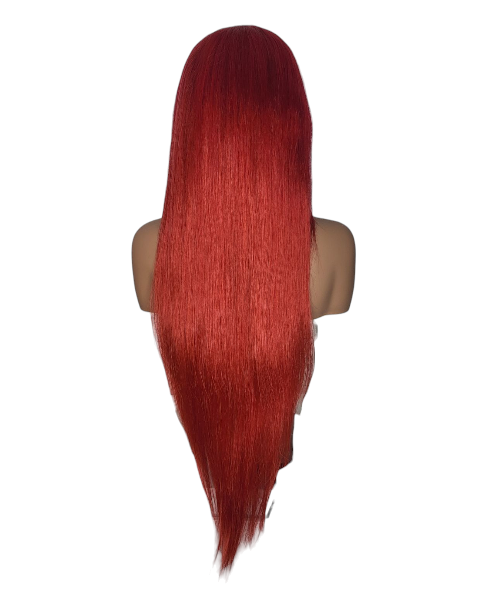 Red Human Hair 28" Lace Front Wig. Ari