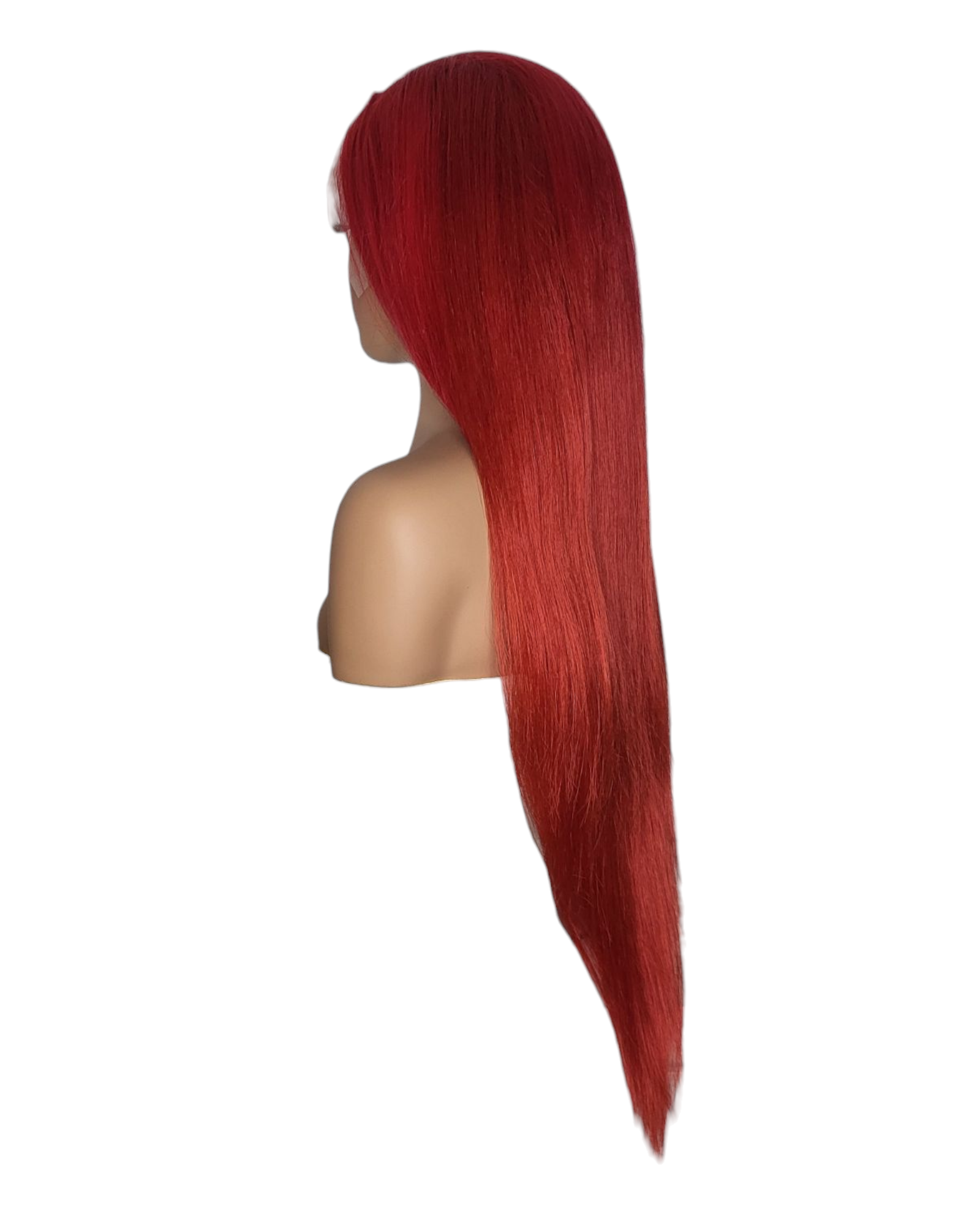Red Human Hair 28" Lace Front Wig. Ari