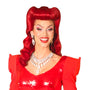 Red Pin Up Vintage Roll Wig.