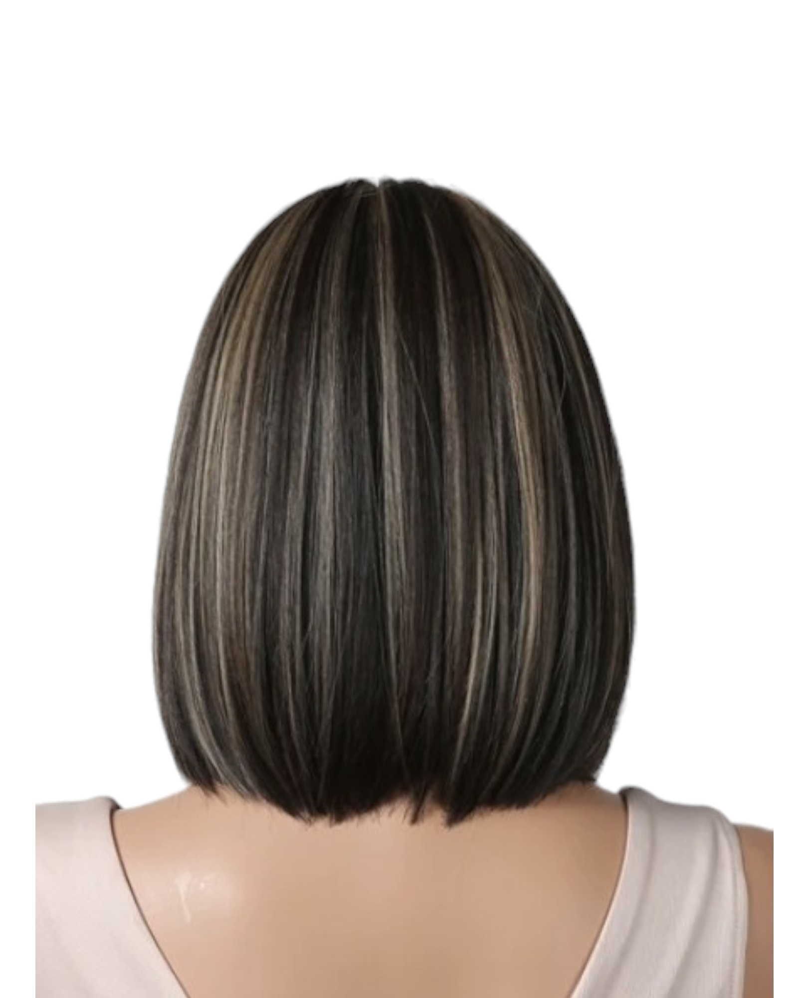 Brown Blonde Highlighted Bob Wig. Keesha
