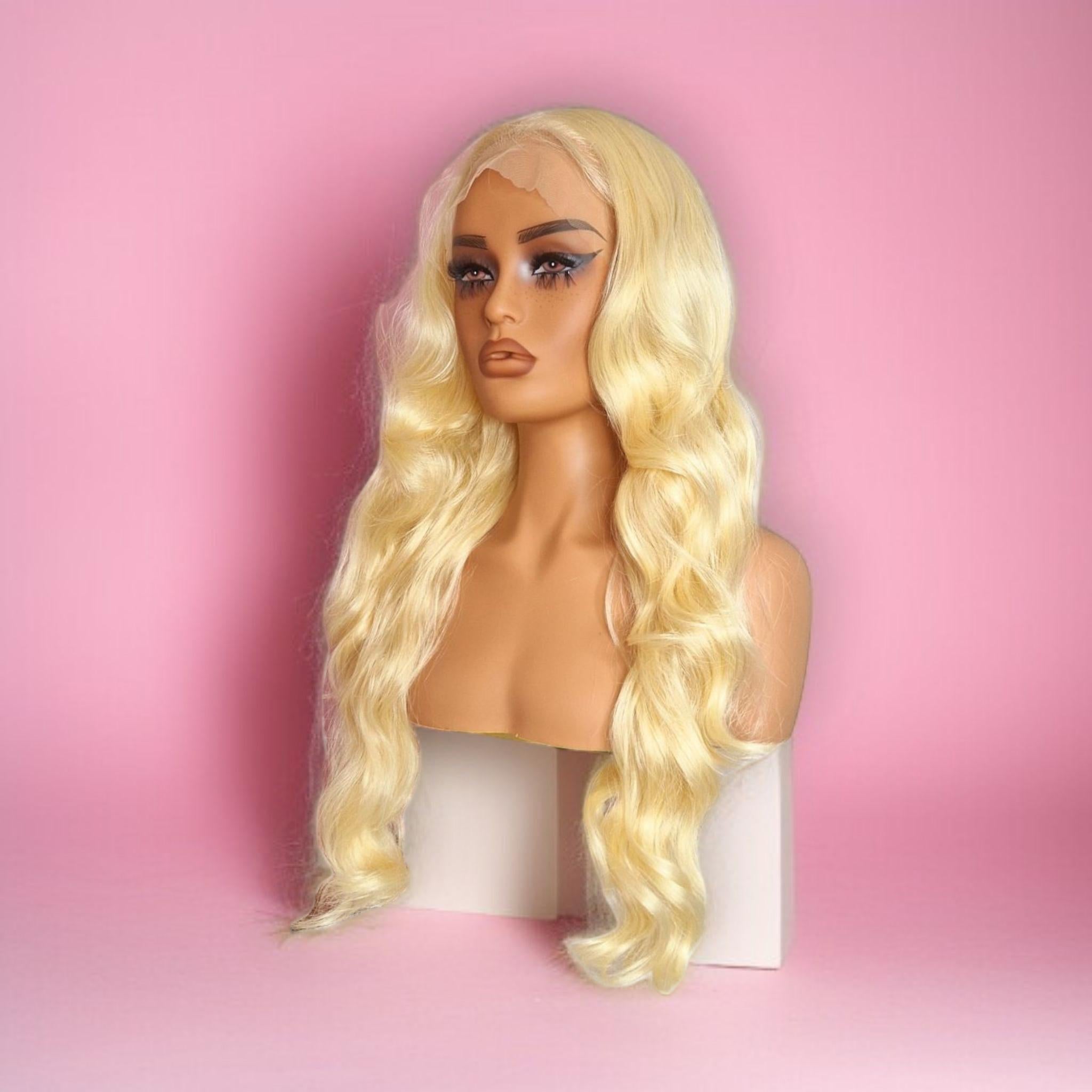 Blonde Long Glamour Lace Front Wig. Boujee
