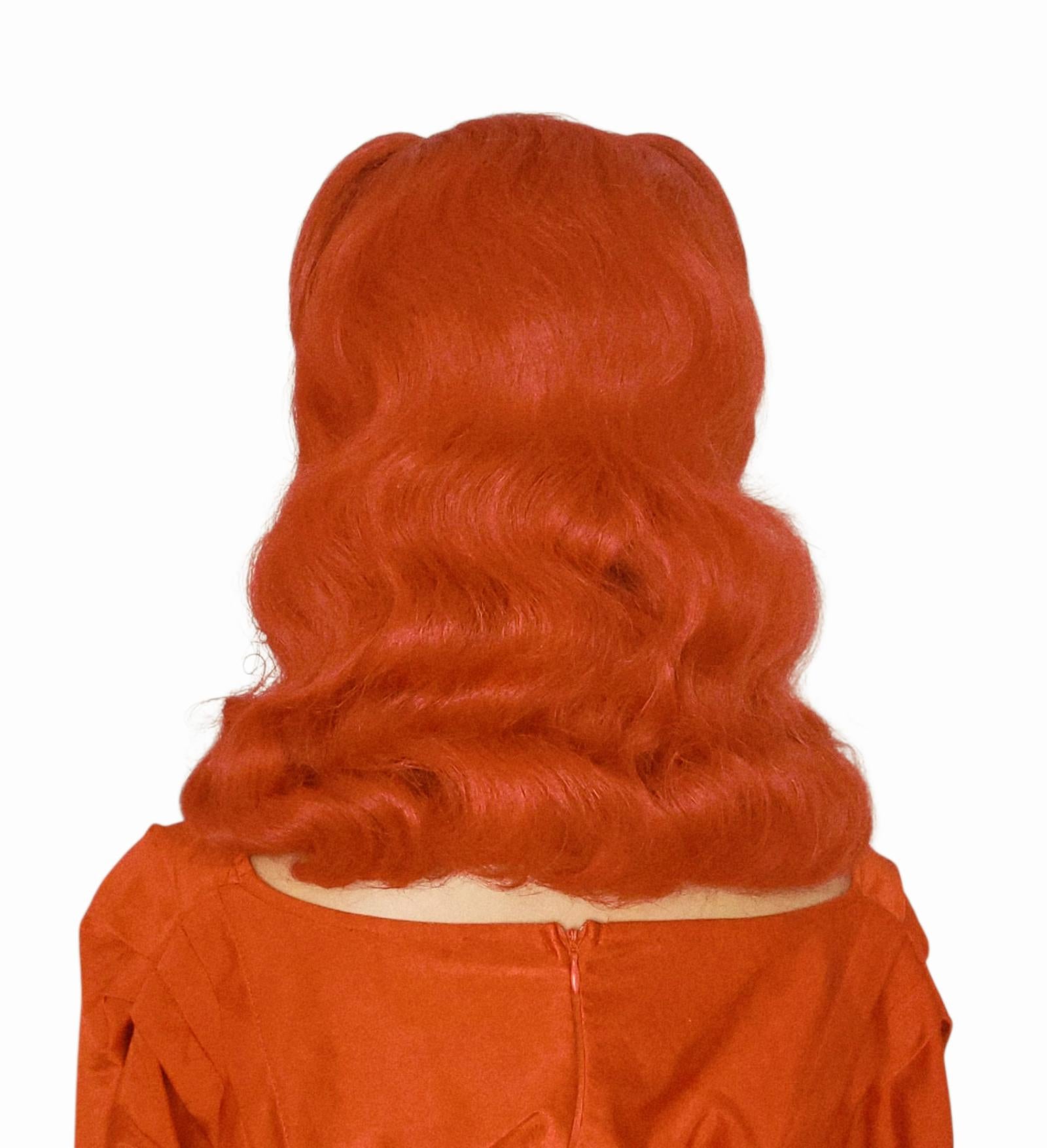 Red Pin Up Vintage Roll Wig.