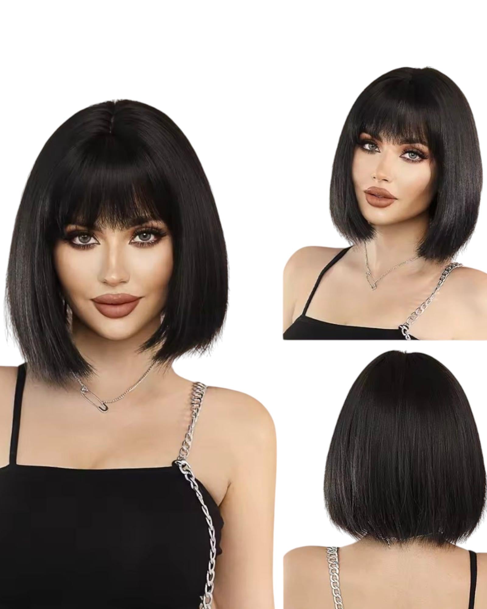 Black Bob Style Wig. Katt.