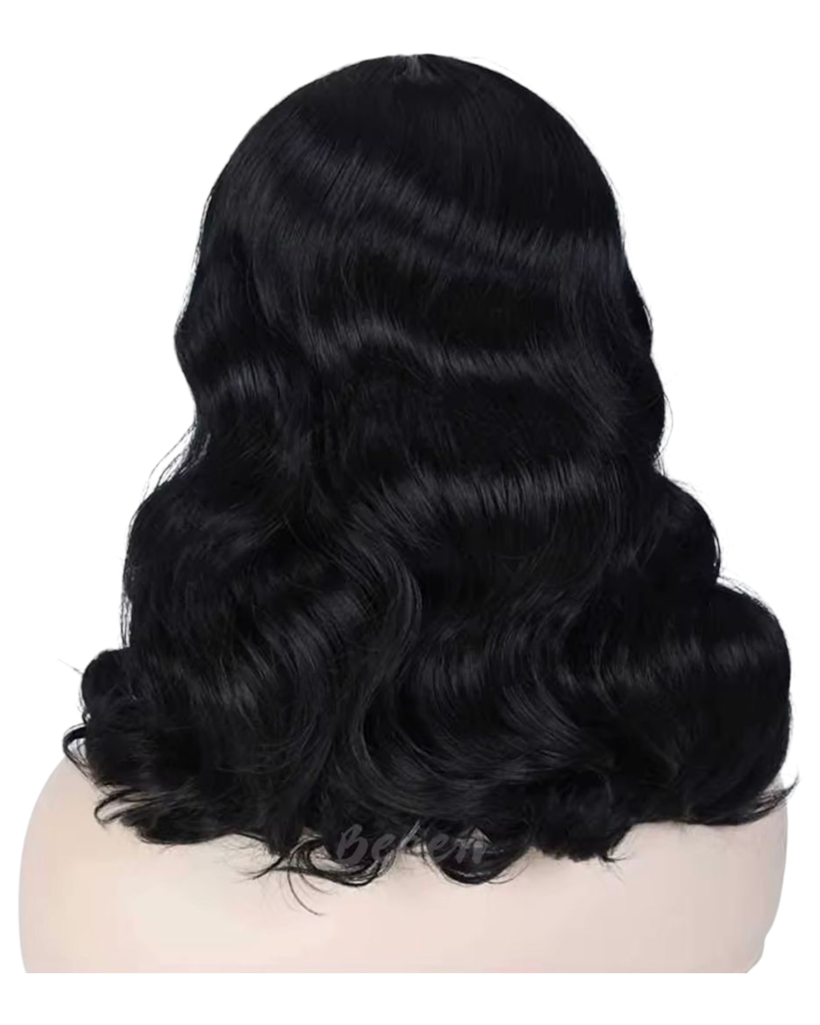 Black Retro Pin Up 50s Wig. Bettie