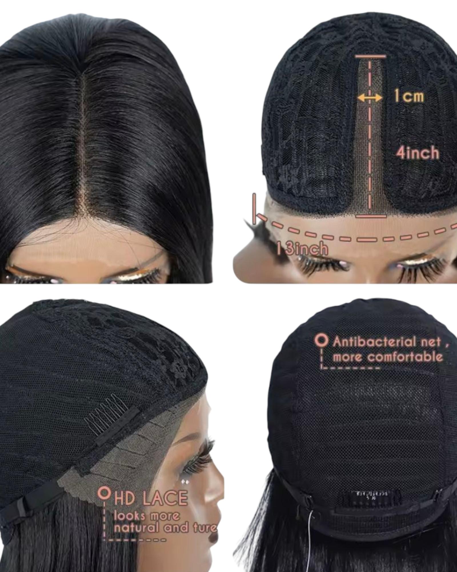 Brown Blonde Streaked Lace Front Wig. Zosia