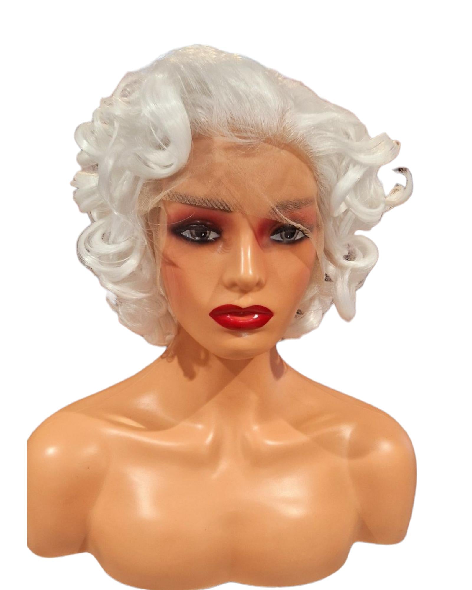White Blonde Marilyn Inspired Lace Front Wig. Icon